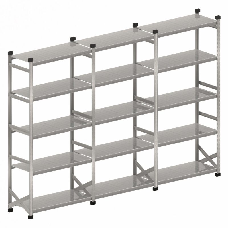 Legbordstelling S1 set 3 x 1200 mm H2500 x D600 - Afbeelding 2