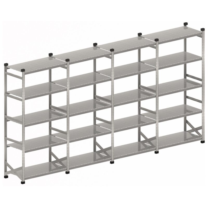 Legbordstelling S1 set 4 x 900 mm H2500 x D500 - Afbeelding 2