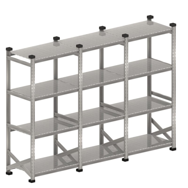 Legbordstelling S1 set 3 x 1050 mm H1972 x D600