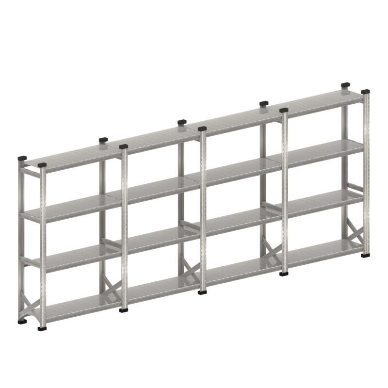 Legbordstelling S1 set 4 x 1200 mm H1972 x D600