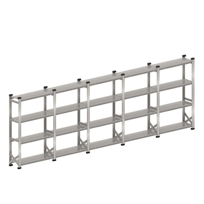 Legbordstelling S1 set 5 x 1200 mm H1972 x D400
