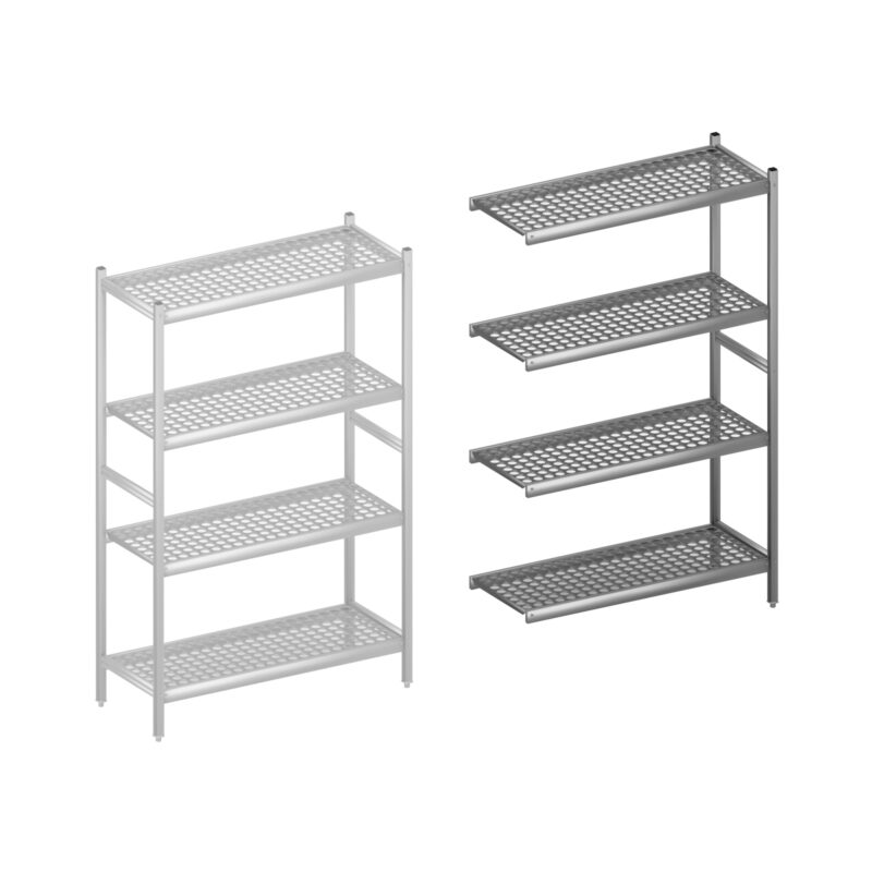 Legbordstelling HACCP aanbouwset 1080 mm H1800 x D460